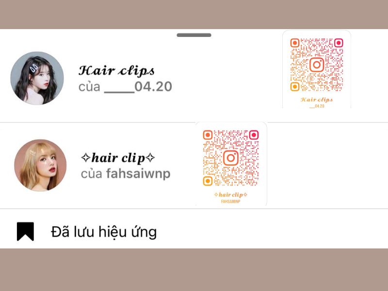 Hiệu ứng Hair Clips